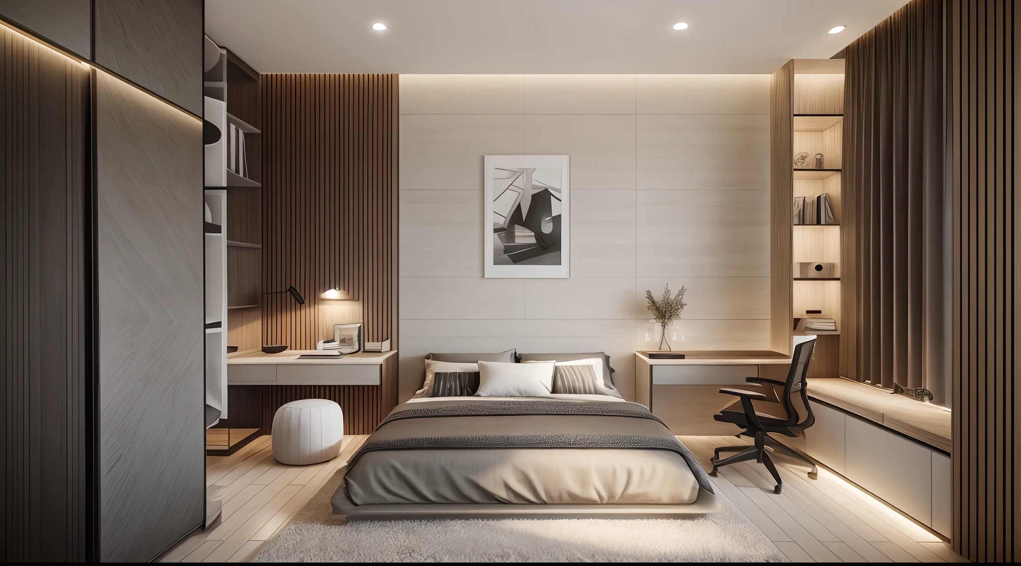 minimalism bedroom interior