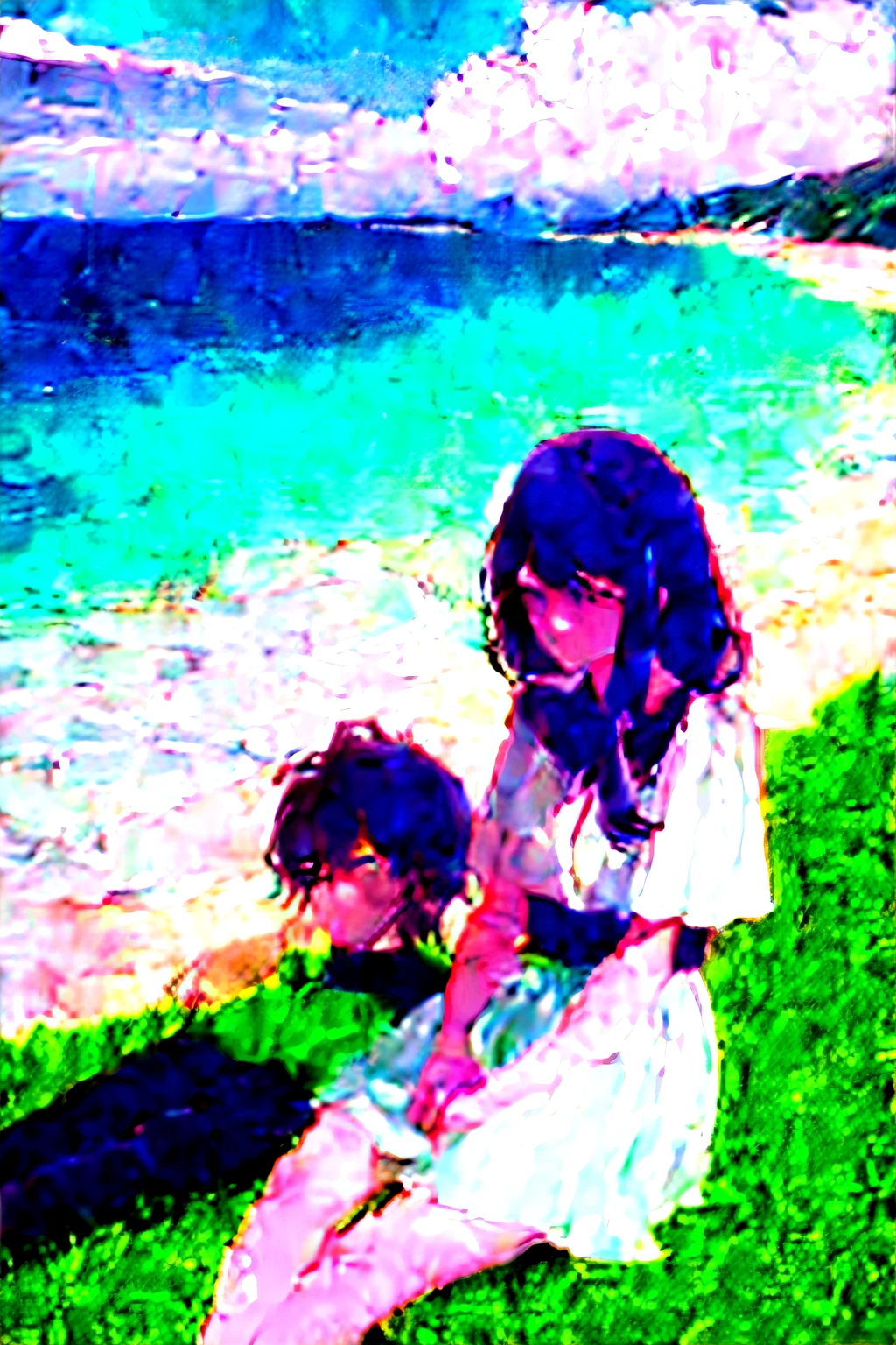 A lovely couple by the sea