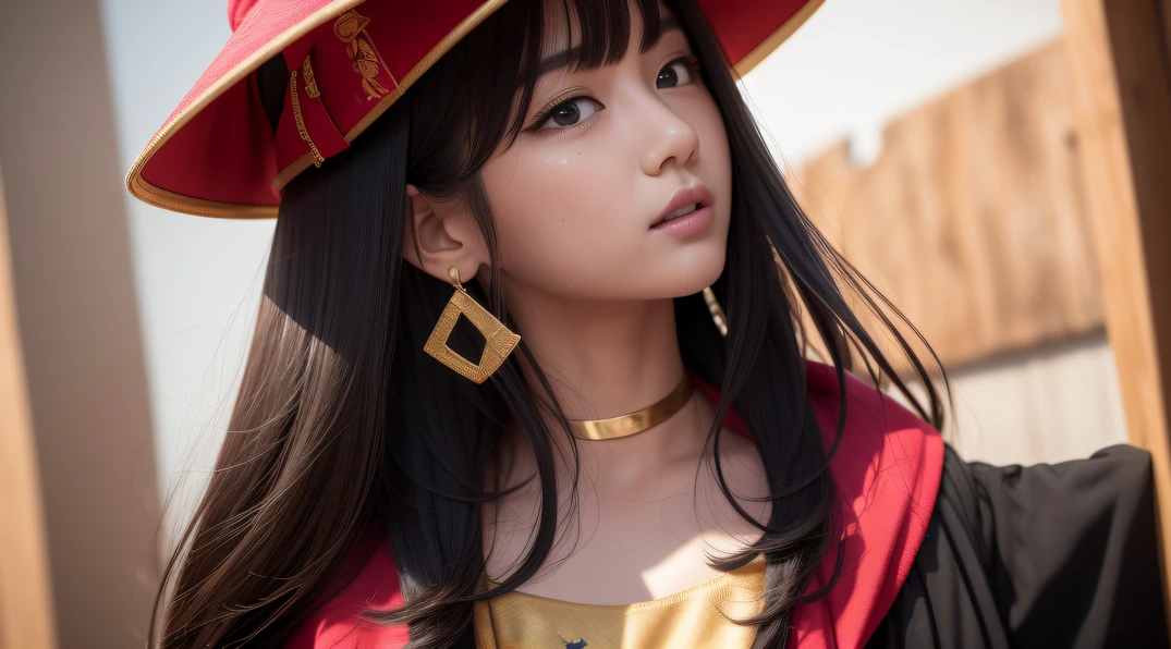 Ski style, Miku top hat sune, Masterpiece, (From the side Side), Small breasts, Side Chest, (Flat chest), (Drooling), (Wet), (Expressionless), (Tears), Looking_at_peeping at the viewer, 10 years old fashionable beautiful beautiful beautiful girl, Gentle and attractive Chinese beautiful girl, 10 years old, delicate sexy collarbone, charming oval face, Double eyelids, Smart Peach Blossom Eyes, Pink lips, Small nose, Bare shoulders, Focus on the face, Close-up of chest, hyper HD, Super detail, Fresh and impressive,CG blockbuster,Asian women pose in colorful bikinis, photorealistic anime girl rendering, detailed face of a asian girl, 3 d anime realistic, Smooth anime CG art, Realistic. Cheng Yi, Realistic anime 3 D style, render of a cute 3d anime girl, Rendu portrait 8k, 3 D rendering character art 8 K, Kawaii realistic portrait,(((Wear thick gold-framed reflective sunglasses))) (Linen batik scarf), Angry fighting stance, looking at the ground, Batik linen bandana, Chinese python pattern long-sleeved garment, rainbowing(Abstract propylene splash:1.2), Dark clouds lightning background,废墟(realisticlying:1.4),Black color hair,Flour fluttering,Telephoto lens high, A high resolution, the detail, RAW photogr, Sharp Re, Nikon D850 Film Stock Photo by Jefferies Lee 4 Kodak Portra 400 Camera F1.6 shots, Rich colors, ultra-realistic vivid textures, Dramatic lighting,8K quality, Girls,Backstreets, Dark clouds lightning background(realisticlying:1.4),Black color hair,, RAW photogr, Sharp Re, Nikon D850 Film Stock Photo by Jefferies Lee 4 Kodak Portra 400 Camera F1.6 shots, Rich colors, ultra-realistic vivid textures, Drama light film CG Agency。,,Tropical canyon battle scene、Chinese big breasts、Vintage trench coat、three kingdom、ember、100 people、Faraway view、intense battles、high detal、masuter piece、NSFW,Multi-layered long-sleeved gauze garment,Quick-drying vest,Colorful cotton and linen sweater,Red and black snake cloak cloak,Doomsday ruins(废墟)Climb the streets(Armageddon)eyes filled with angry,Clenched fists for the best quality, 1girll, Blush, aqua eyes, wear cap, Closed mouth, Earrings, Hat, hoop earings, jewelry, view the viewer, shirt, Simple background, Solo, Upper body, Yellow shirt