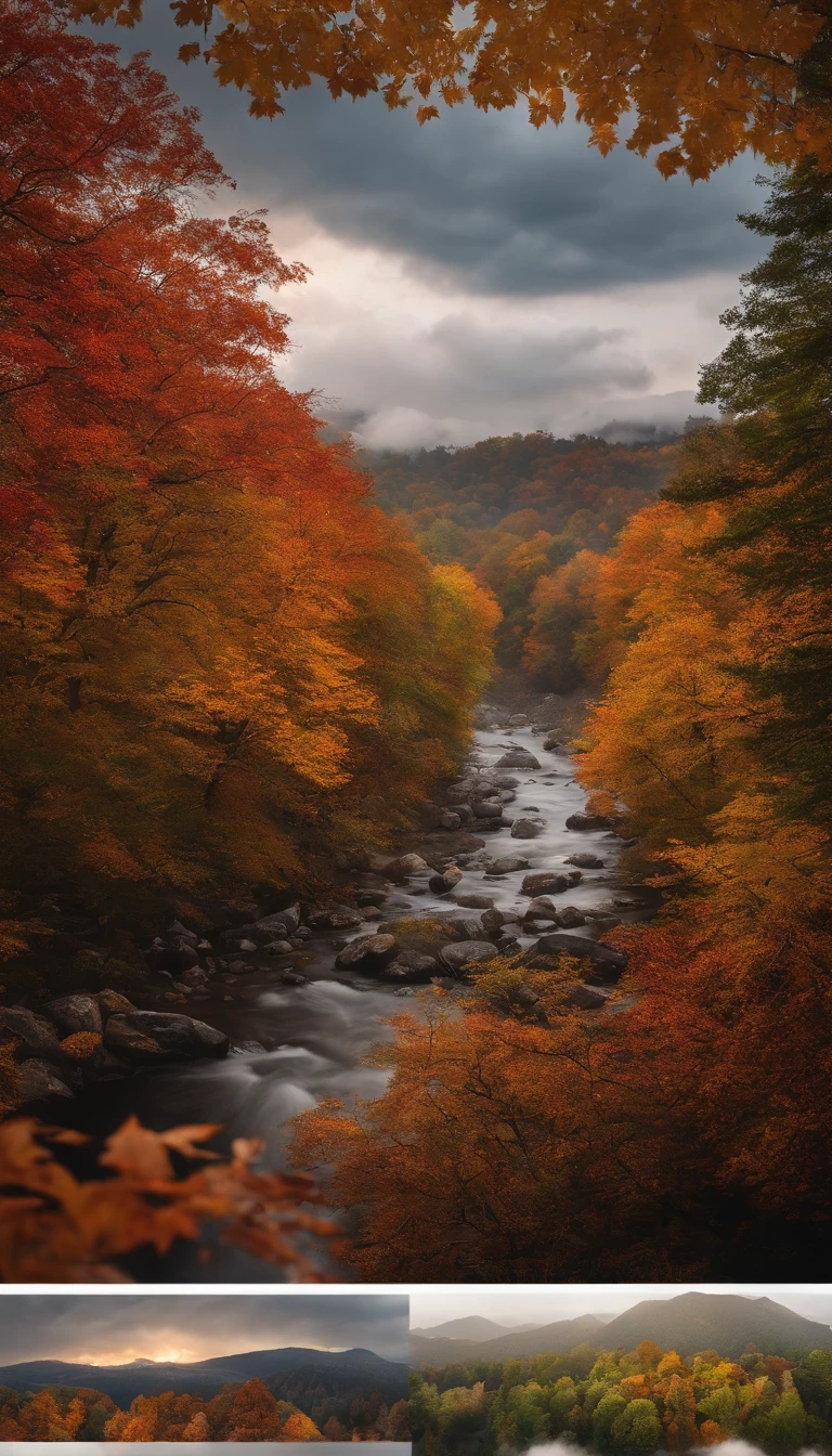 城市，​​clouds，early evening，fall foliage，surrounded by cloud，Thick clouds，high qulity，tmasterpiece，Hyper-realistic，Ultra photo realsisim，8K，super-fine，ultra - detailed，Ultra-wide angle of view，dynamic viewing angle，NOhumans