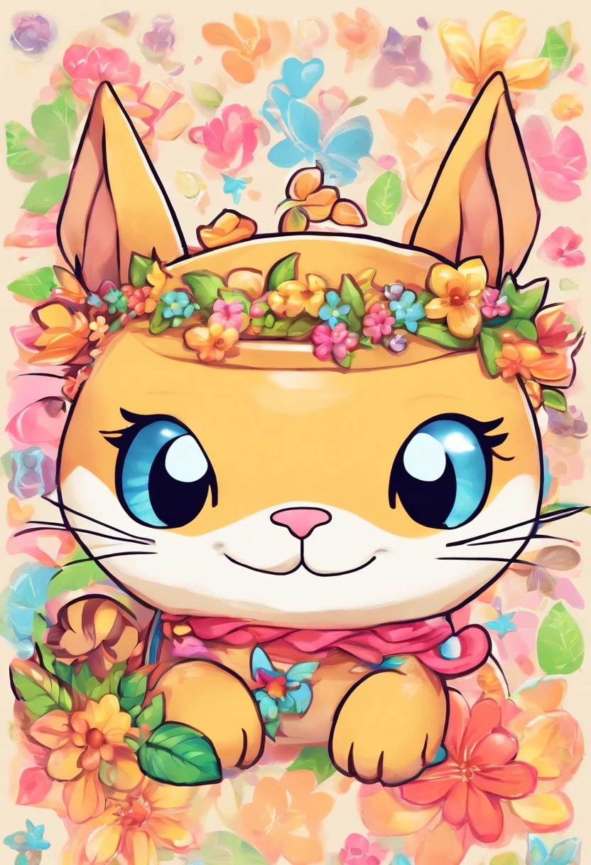 gato animado sticker hd