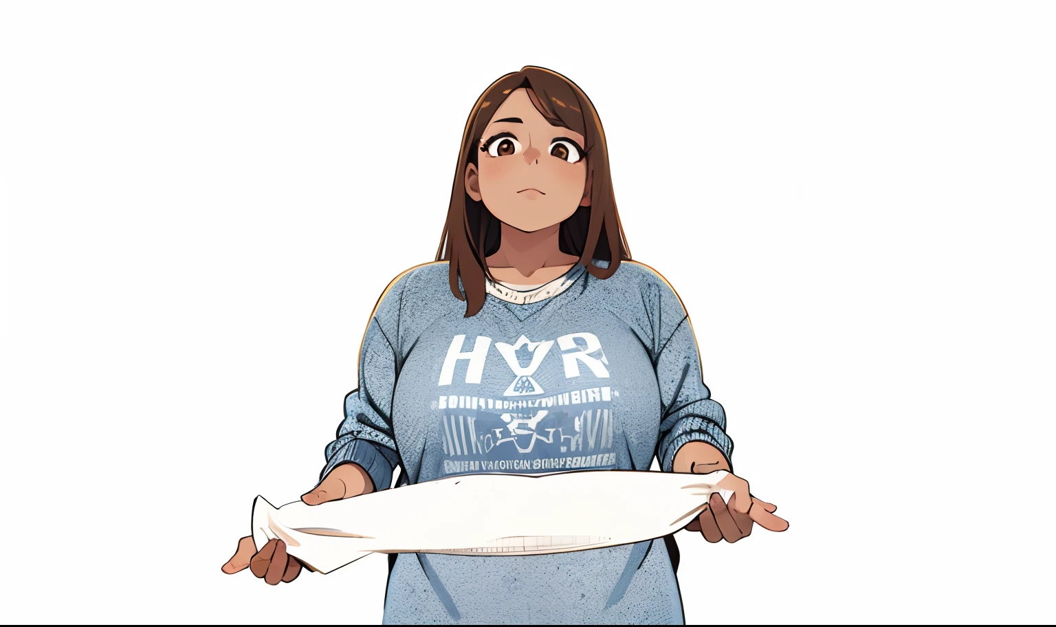 A woman holding a whole roasted Pig