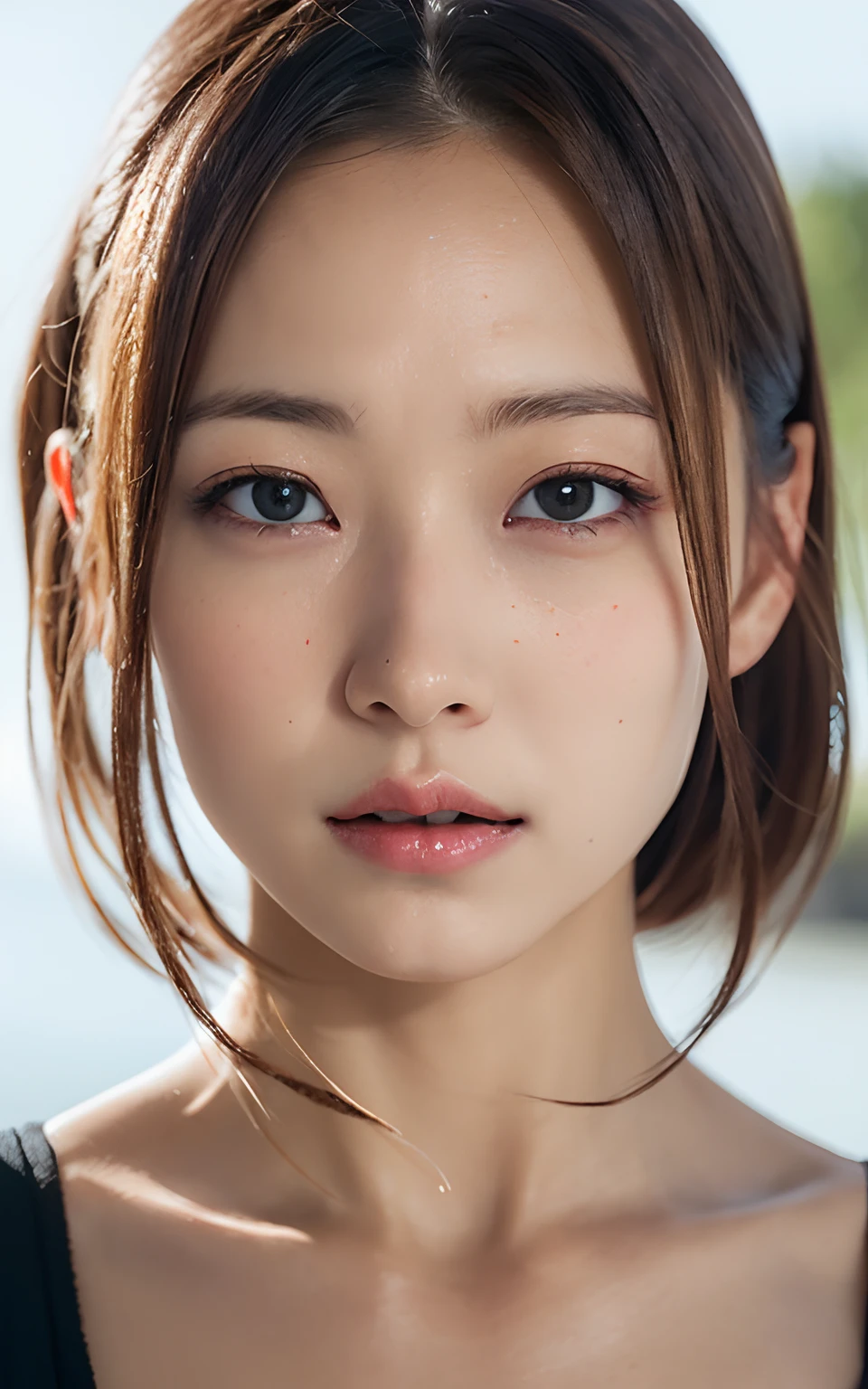 (Cheesecake Girl:1.3)、(masutepiece:1.3), (8K, Photorealistic, Raw photo, Best Quality: 1.4), Japanese, (1girl in), Beautiful face,