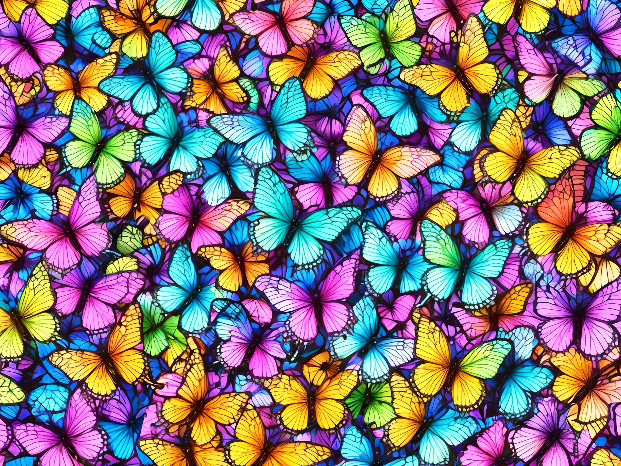 Colorful butterflies