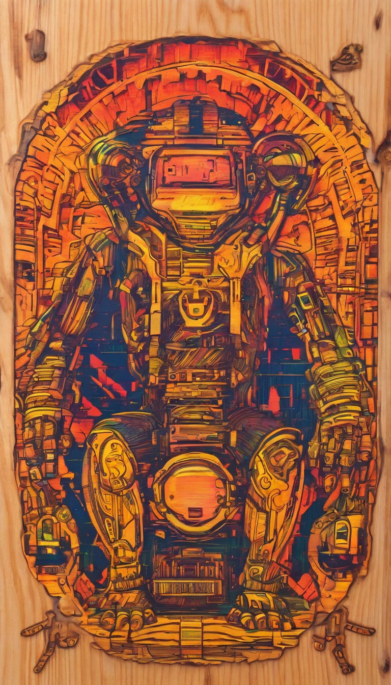 Wood-burned, etched artwork. Can also make interesting wooden detailed objects: A Monkeys. 4 panels with different poses