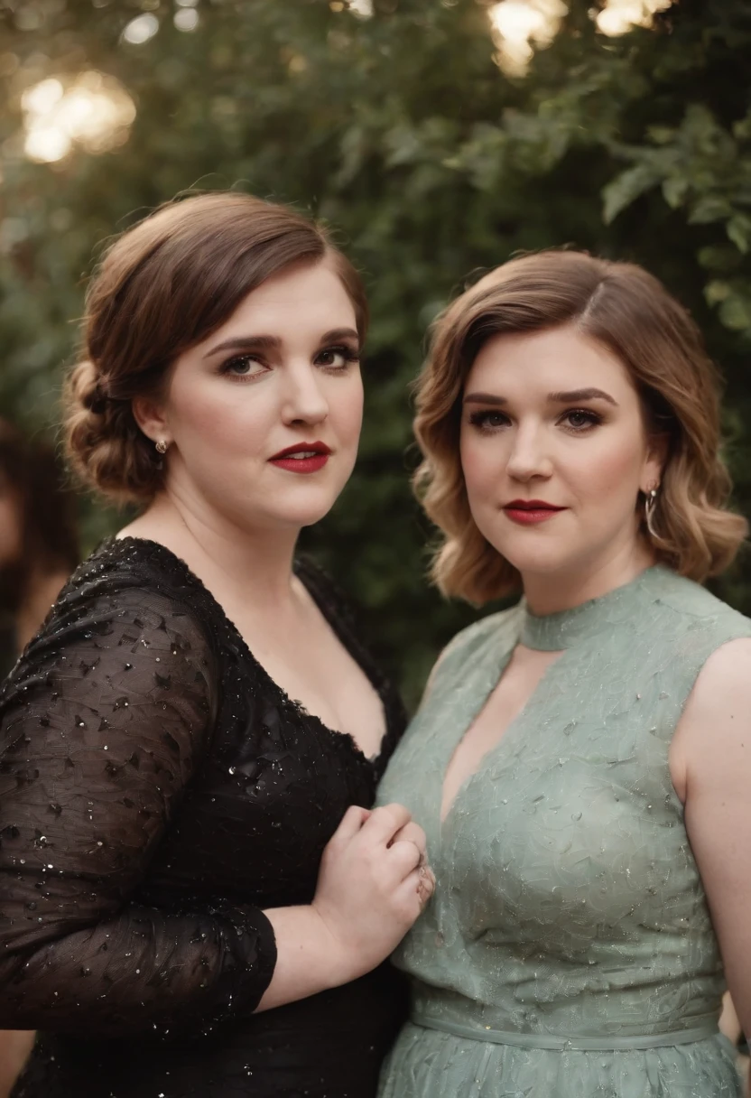 Lena Dunham and Kelly Clarkson 80s clothes