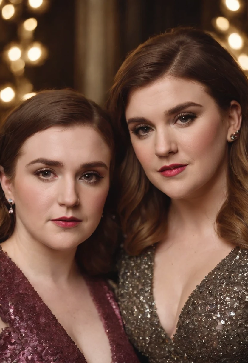 Lena Dunham and Kelly Clarkson 80s clothes