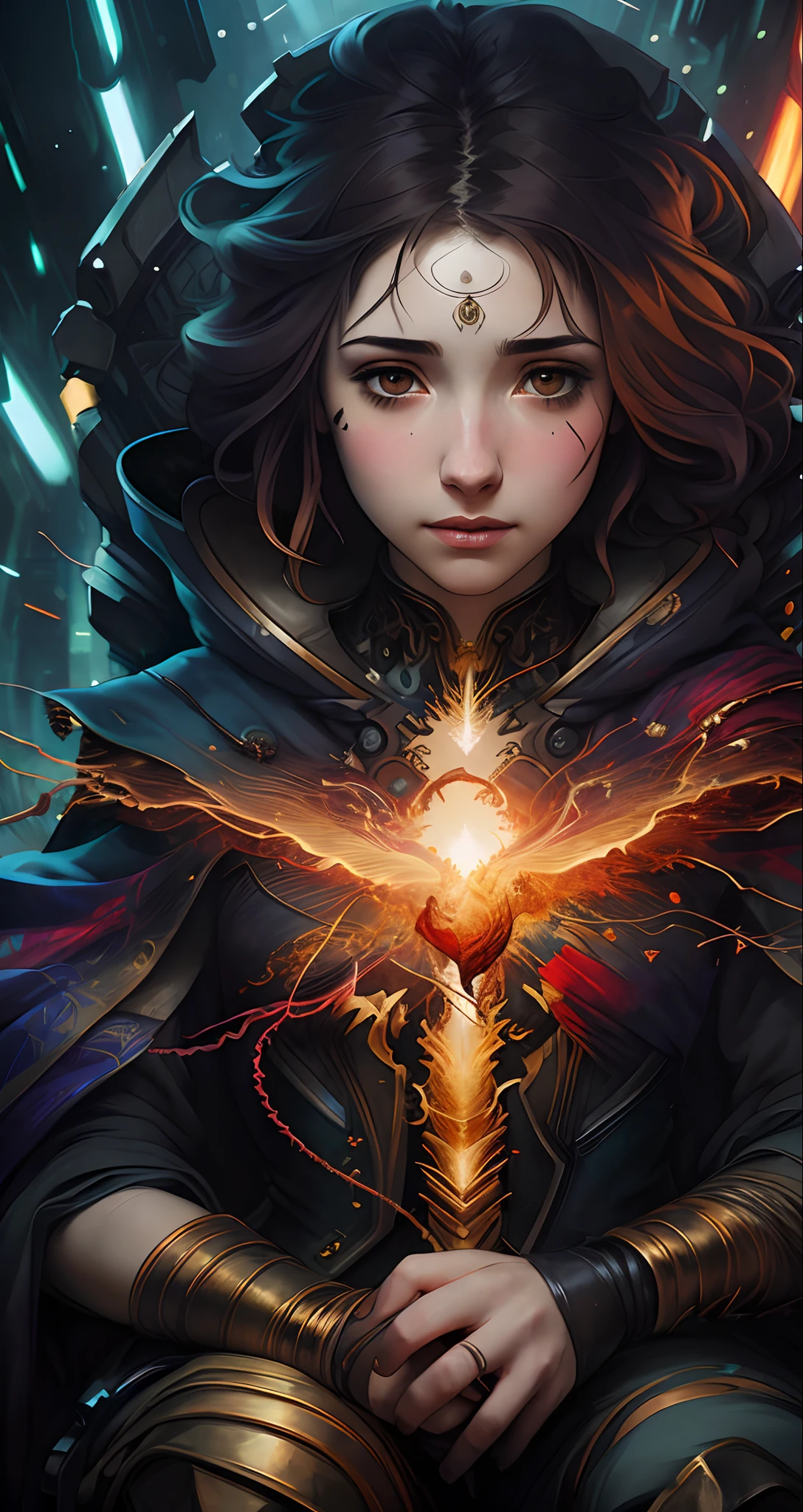Emily Rudd is a vampire queen, redhead, sitting in a throne, pale skin, messy hair, Full body, Beautiful anime waifu style girl,hyperdetailed painting, luminism, art by Carne Griffiths and Wadim Kashin concept art, dark background, abstract beauty, approaching perfection, pure form, golden ratio, minimalistic, dark atmosphere, unfinished, concept art, by Brian Froud and Carne Griffiths and Wadim Kashin and John William Waterhouse, intricate details, 8k post production, high resolution, hyperdetailed, trending on artstation, sharp focus, studio photo, intricate details, highly detailed, by greg rutkowski