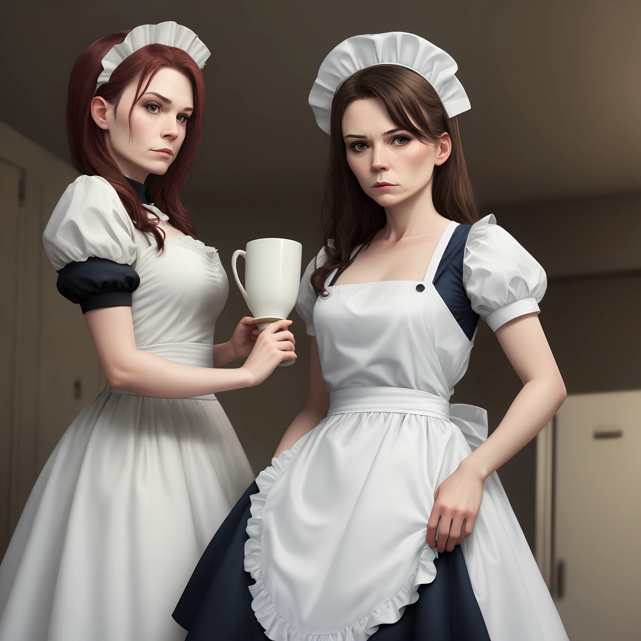 nikon z6, 75 mm f1.4, award winning 1950's photograph of
2 people, One is a (older Sexy school nurse wearing very short ((nurses dress)), brown hair in bun, panties peeking out), giving a breast exam to the other person, a (cute, petite, slender 18 year old girl with small breasts, ((wearing bra and panties)), with ginger hair and freckles, wearing vintage lingerie) 1950's vintage, highly detailed, innocent, sweet, in school nurse office
highres, detailed facial features, high detail, sharp focus, smooth, aesthetic, extremely detailed, octane render, photo_\(ultra\), photorealistic, realistic, post-processing, max detail, roughness, real life, ultra realistic, photorealism, photography, 8k uhd, photography, SEMI-SILHOUETTE light, russian face, octane render,