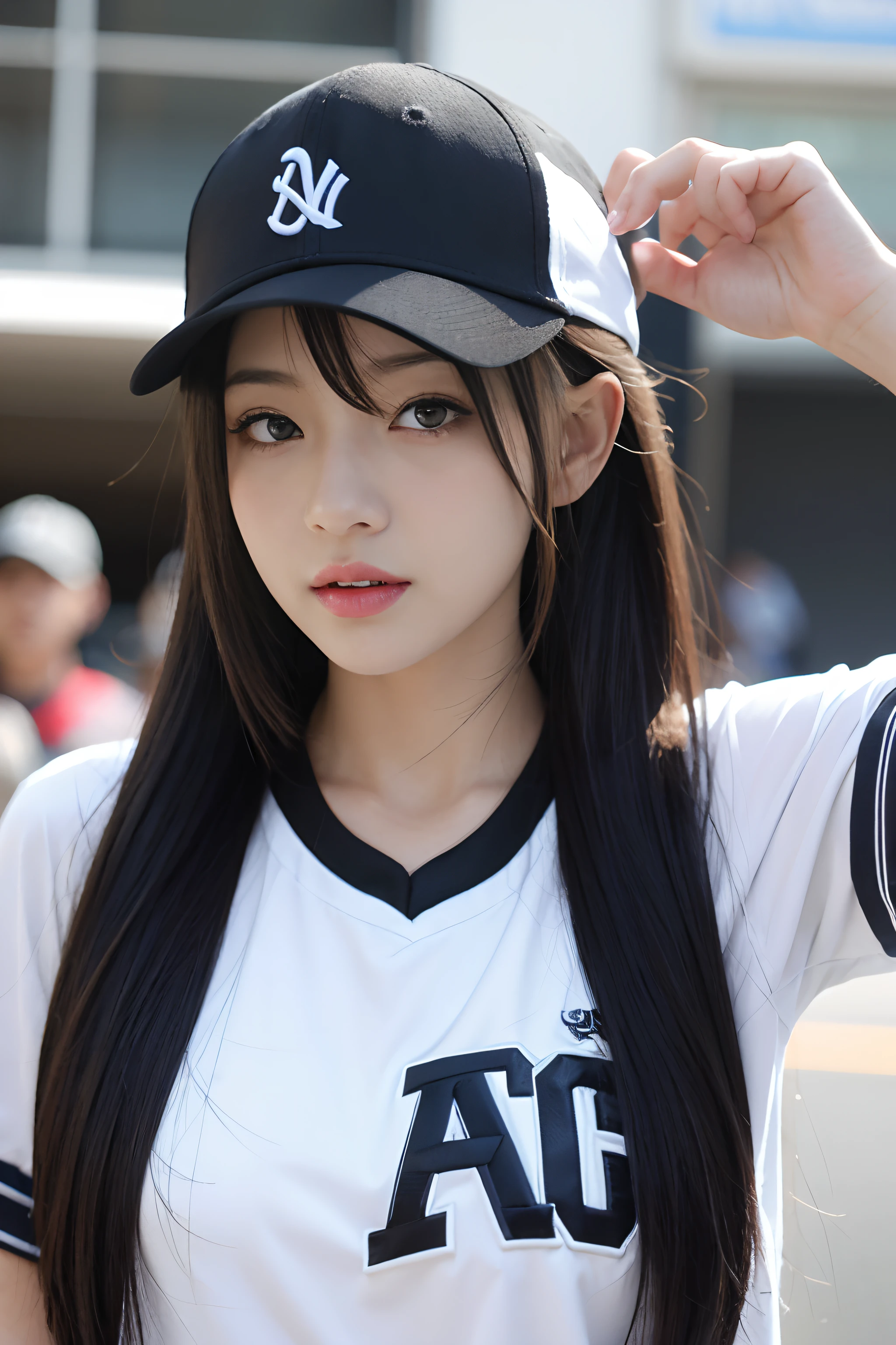 Make anime,Girl avatar with baseball cap,Stylish,In the hairstyle,
