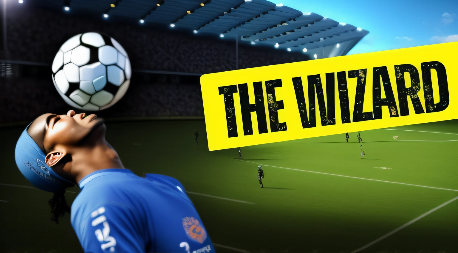 there's a man who's playing with a football, O Assistente, 🕹️ 😎 🔫 🤖 🚬, Miniatura do YouTube, Directed by: Antoine Wiertz, mago, Foto de capa, arte da capa, inspirado em Willian Murai, caprichoso, header, logotipo do jogo, A testemunha, Arte Promocional, o melhor de sempre, Meio - tiro, Tiro no meio