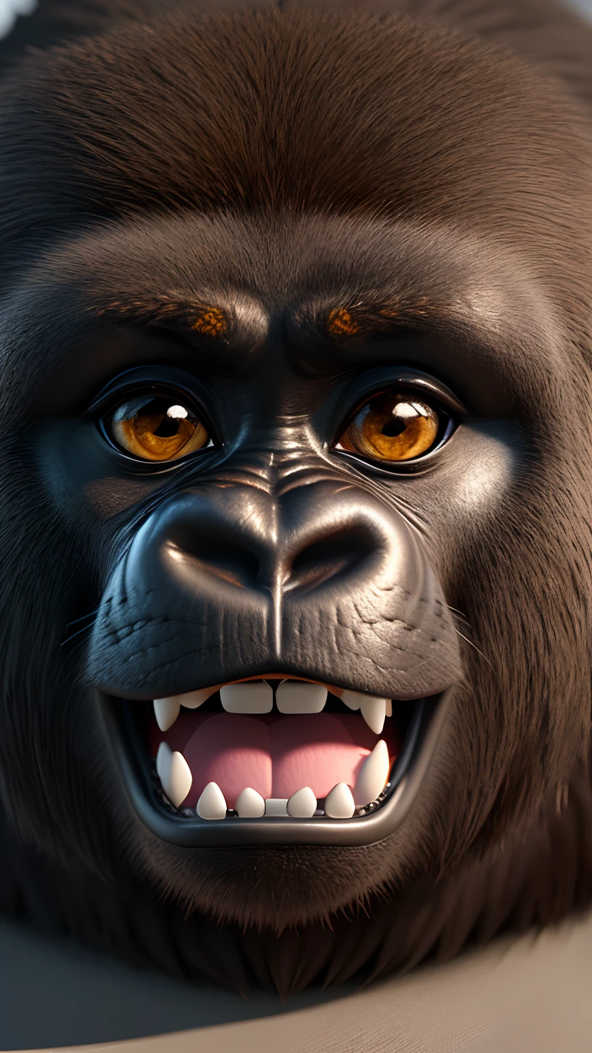 (top-quality:1.33), (masterpiece:1.42), (realisitic:1.24), (detaileds:1.15),
Cute gorilla、big eye、Pixar style、beautiful 3ds max render、Volumetric lighting、globalillumination、Ray traching、Detailed hyperrealism、Manga、