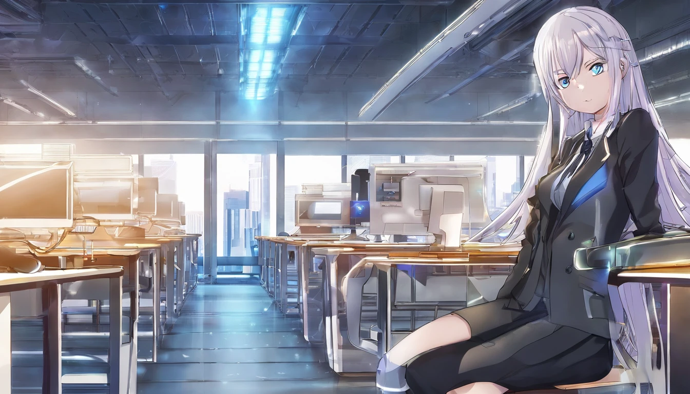 masterpiece, best quality, 1girl, looking at viewer, one piece,, namiOP, school uniform, school, school desk,, solo,