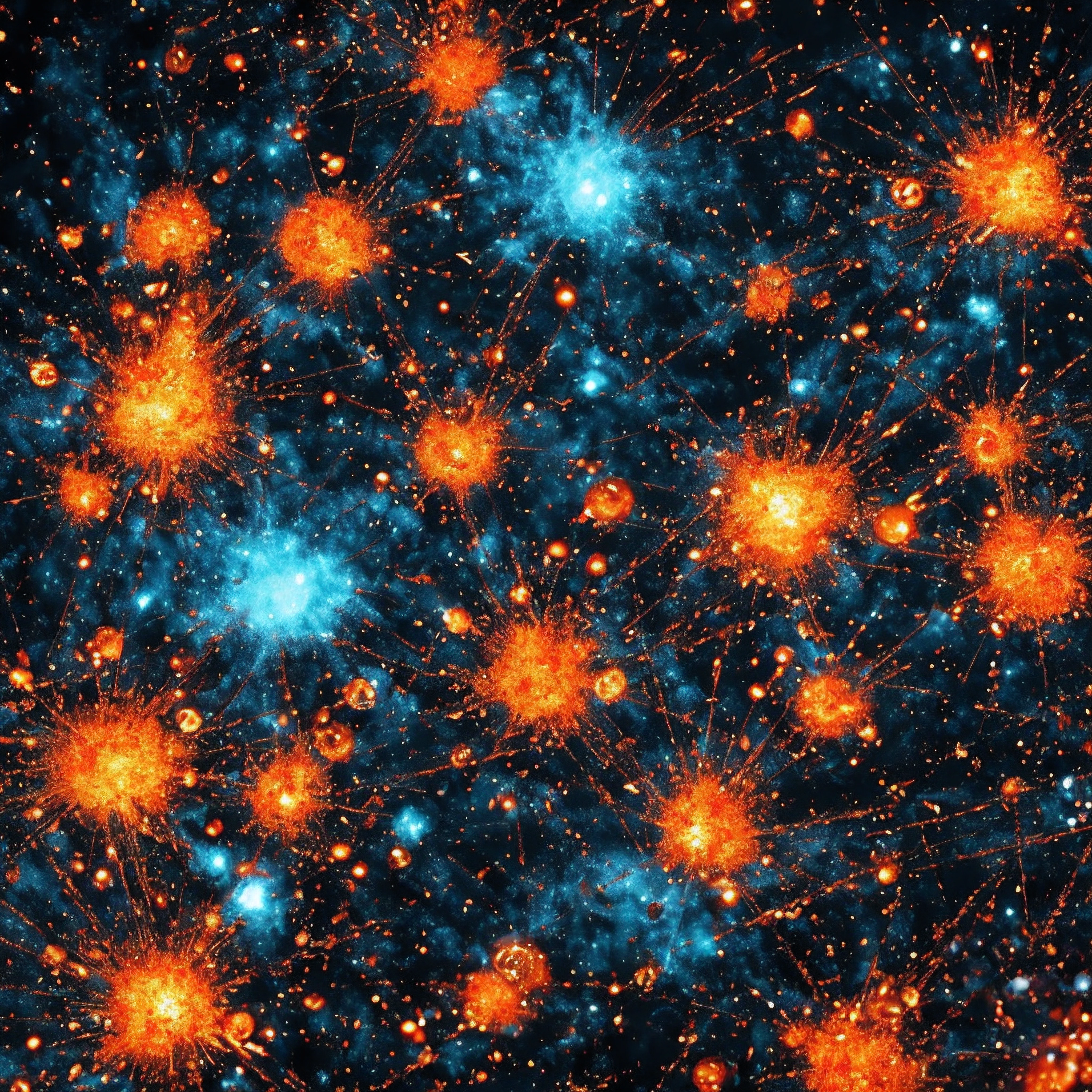 At the microscopic scale, fire reveals its true chaotic nature. Here, flames do not billow uniformly but rather are composed of a roiling sea of individual reaction zones. Within each small flame pocket, fuel and oxidizer gases collide and ignite in a flurry of molecular excitement.
Seen up close, the reaction zone is alive with activity. Myriad free radicals swirl and ricochet, initiated by the intense heat. Hydrocarbon chains unravel and crack as temperatures exceed 1,500°C. Atomic bonds rupture, releasing energetic electrons.
Infractions of a second, elementary reactions run their course. Oxygen and hydrogen atoms collide, recombine into highly reactive OOH and HHO. These unstable molecules immediately disintegrate, perpetuating the frenzied heat release.
The micro-fire propagates through the volatile fuel-air mix at lightning pace. One by one, pyrolyzed fuel particles burst alight, pinpricks of heat blooming into being. The collective energy release sustains the dancing flame front as it advances at millimeters per second.
Within nanoseconds, the fuel-rich regions deplete. The brief explosions of heat fade, molecules stabilize, and the frenzied local reaction enters decay. But the micro-fire moves on, leaving microscopic ash in its wake.
