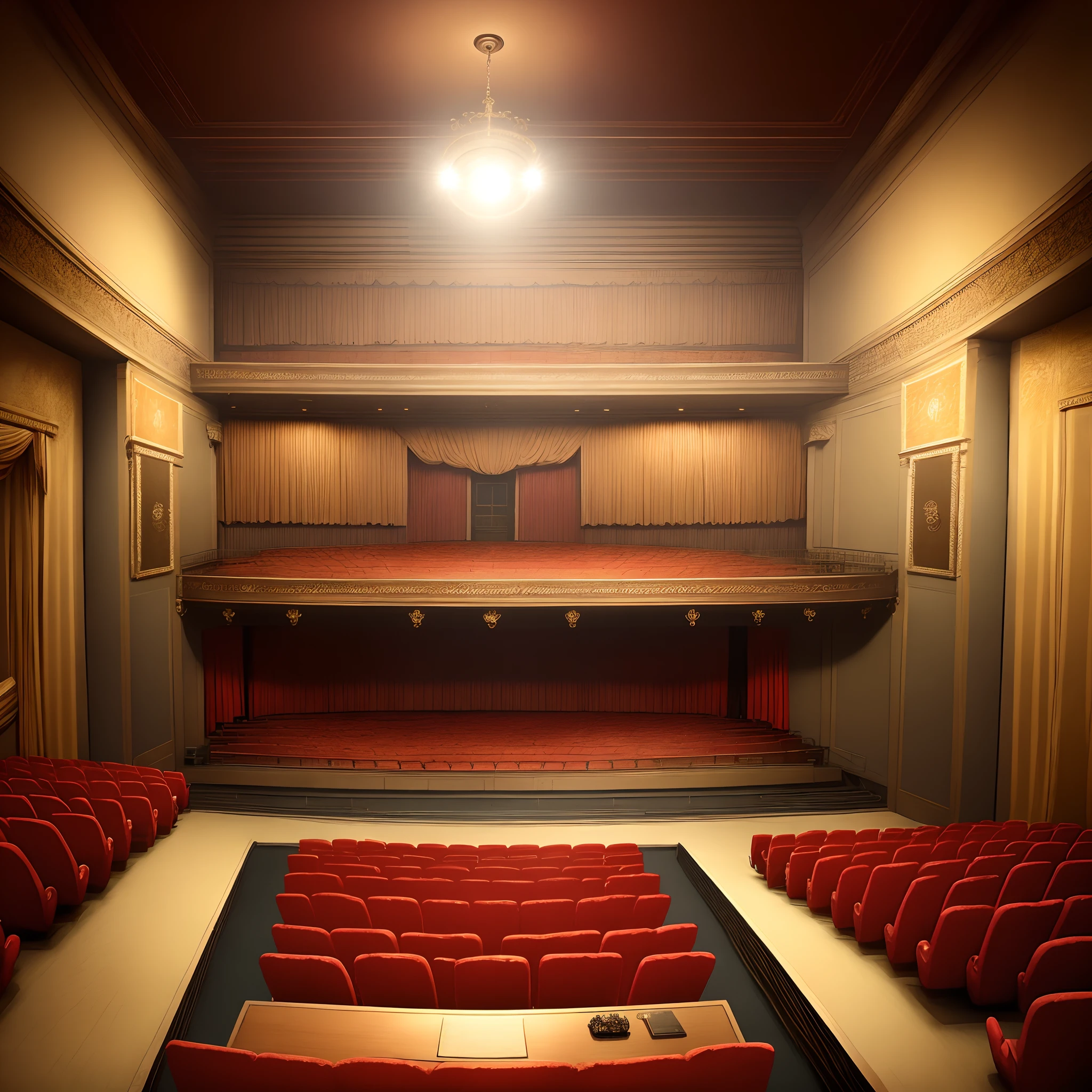 Antique theater background