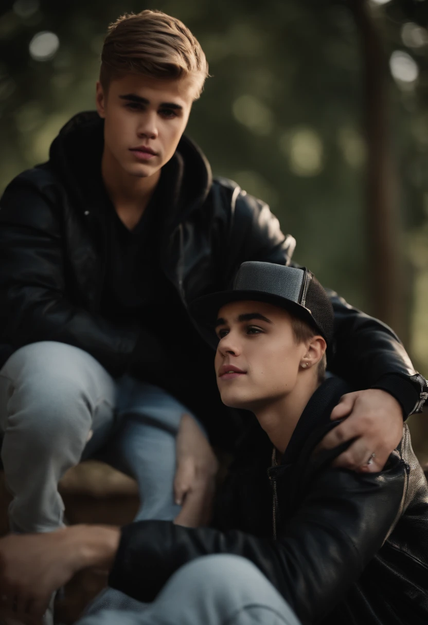 Justin Bieber com a Selena gomez