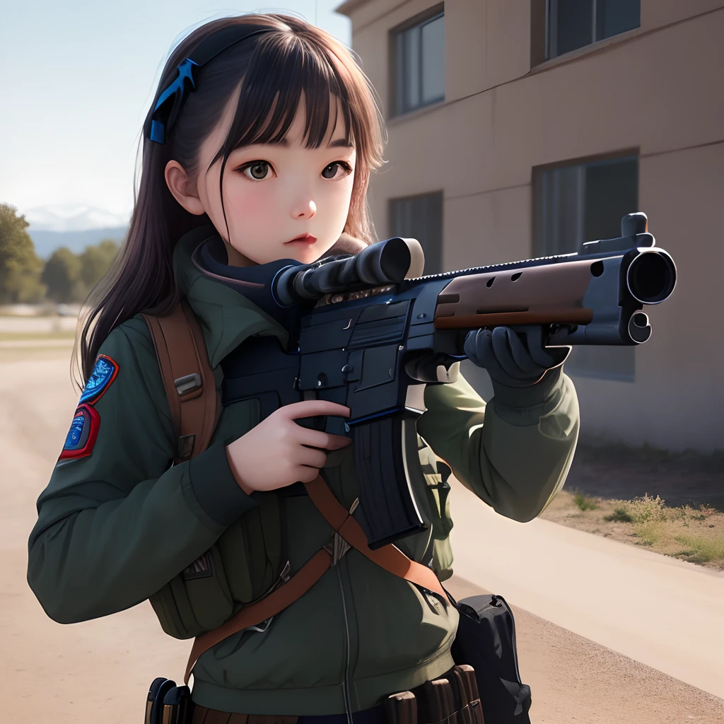 Girl with a gun