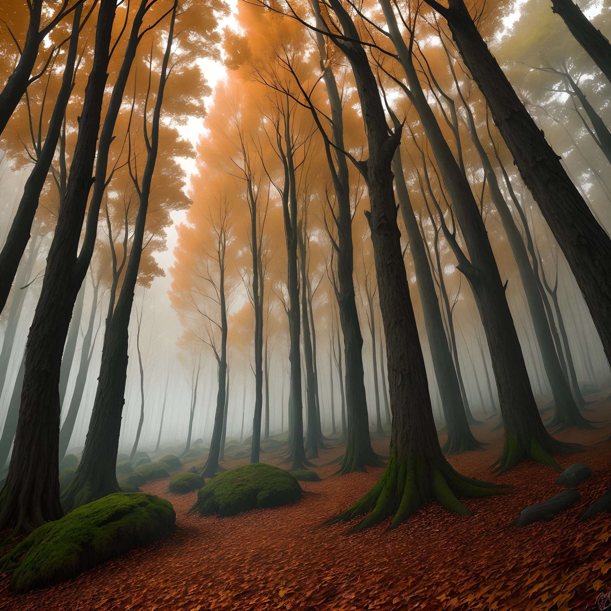 Dark autumnal forest magic