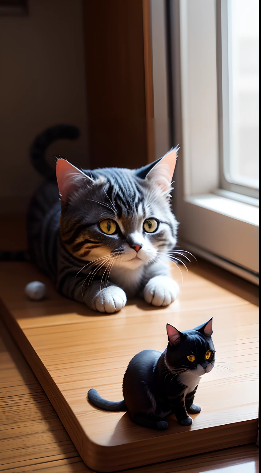 Shrink the cat by 2/3