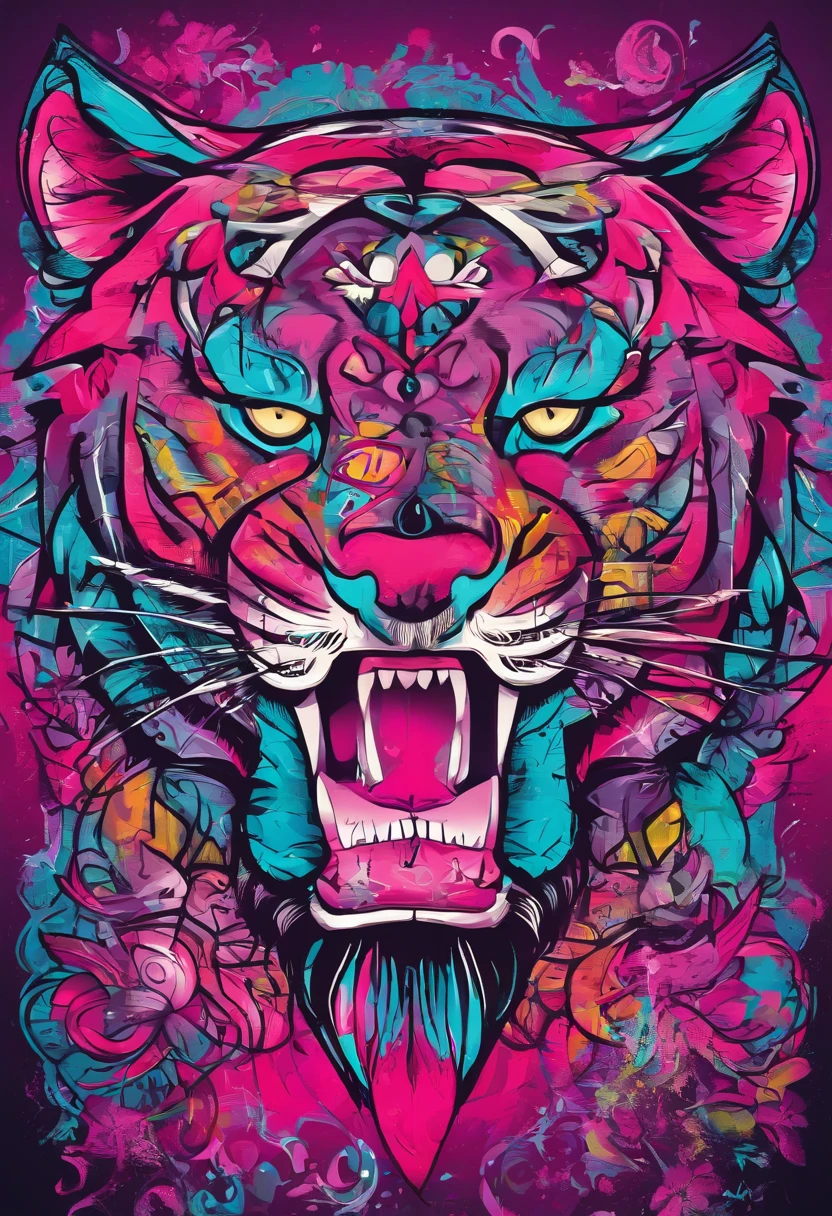 Pantera cor de rosa, desenho da pantera cor de rosa, desenho perfeito da pantera cor de rosa.