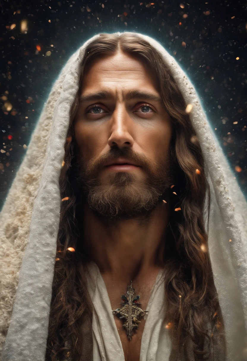 (symmetry),centered,a ((close)) up portrait,(Jesus),a very thin white prime man with long hair and a beard,wearing a long white robe,35mm,natural skin,clothes detail, 8k texture, 8k, insane details, intricate details, hyperdetailedhighly detailed,realistic,soft cinematic light,HDR,sharp focus, ((((cinematic look)))),intricate, elegant, highly detailed