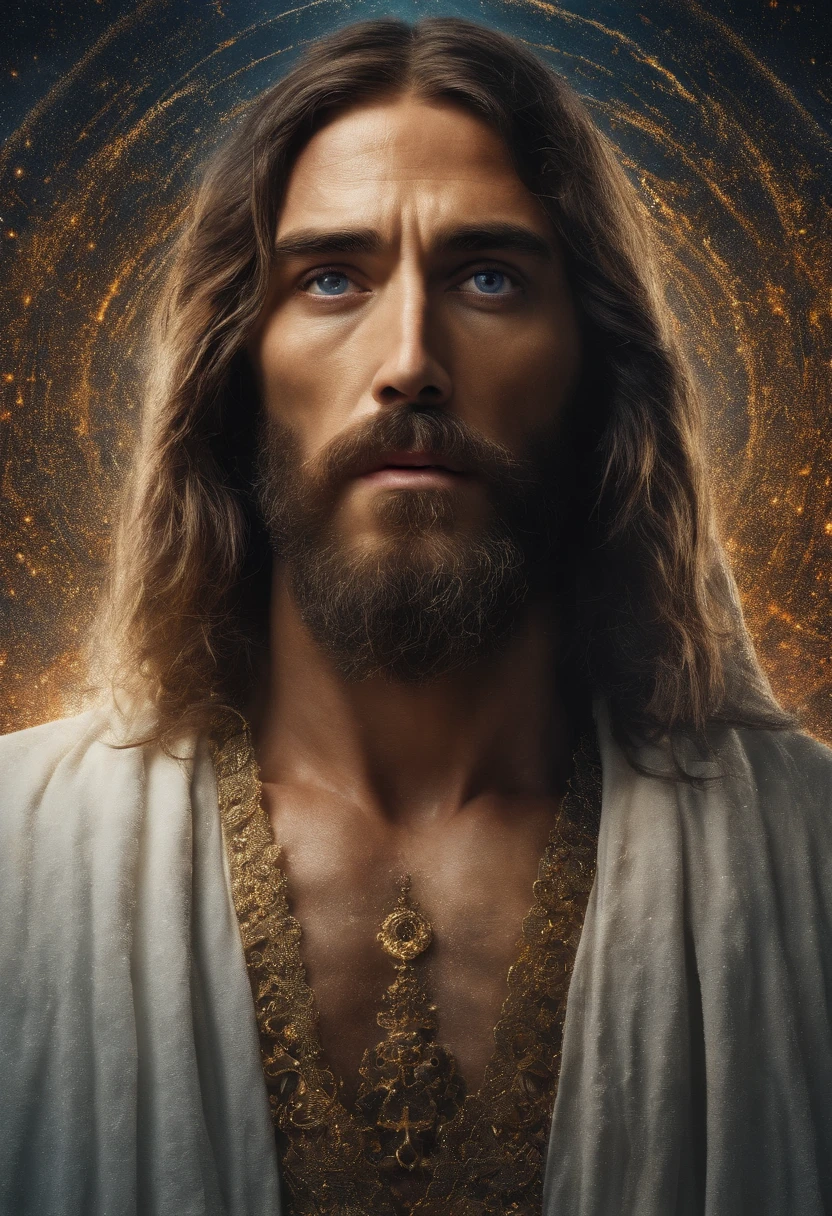 (symmetry),centered,a ((close)) up portrait,(Jesus),a very thin white prime man with long hair and a beard,wearing a long white robe,35mm,natural skin,clothes detail, 8k texture, 8k, insane details, intricate details, hyperdetailedhighly detailed,realistic,soft cinematic light,HDR,sharp focus, ((((cinematic look)))),intricate, elegant, highly detailed
