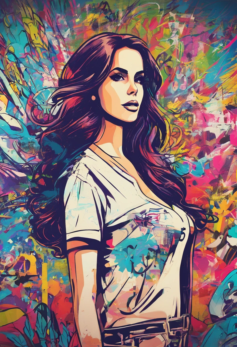 Lana del Rey arte, desenho Lana del Rey, Desenho perfeito da Lana del Rey