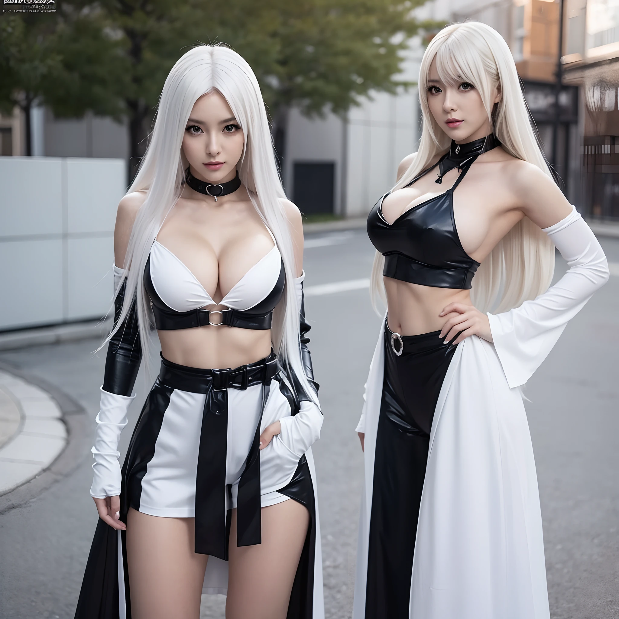 1 mujer, sexy, Hentaí cosplay anime, hermosa, pelo blanco