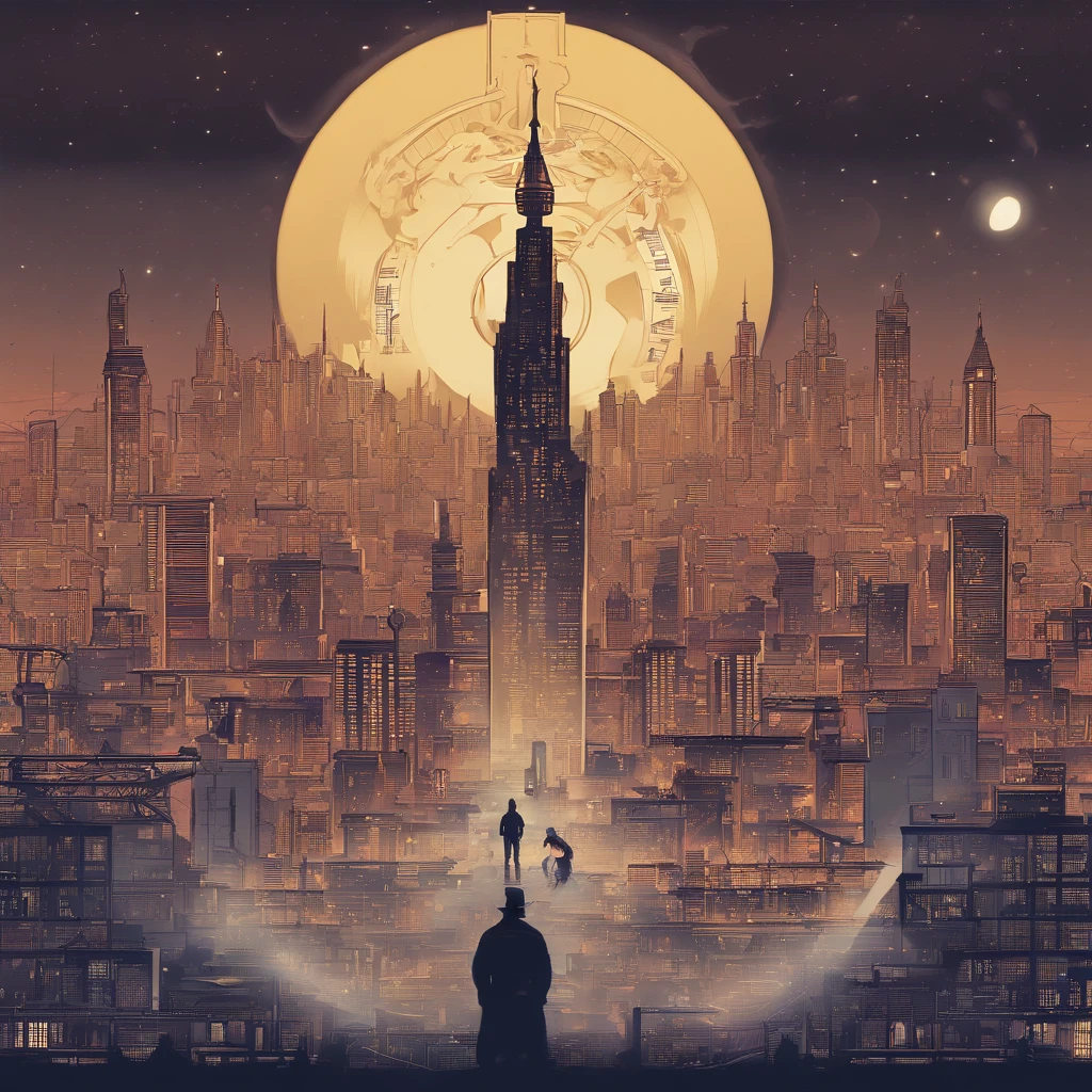 Album cover design description:
1. **Basic background**: Blur city night view. The light of the car, Flickering buildings, The city's demolition, And the moon rising in the distance forms the background.
2. **centered image**: One character(heroine)This stands with its back turned. His shoulders seem a little heavy, but, Above his head are shining stars, It gives the impression of a subtle glow.
3. **Bottom image**: At the feet of the figure, a broken clock and a broken hourglass are visible., It symbolizes the passage of time and the responsibility that comes with it.
4. **Title and Artist Name**: At the top of the album is a large "My Time" Put the title. Underneath, the artist's name appears subtly.
5. **Text Design**: "Woooooo" The lyrics of the part are small between the buildings in the background, It is designed to sparkle like a light.
Album cover design description:
1. **Basic background**: Blur city night view. The light of the car, Flickering buildings, The city's demolition, And the moon rising in the distance forms the background.
2. **centered image**: One character(heroine)This stands with its back turned. His shoulders seem a little heavy, but, Above his head are shining stars, It gives the impression of a subtle glow.
3. **Bottom image**: At the feet of the figure, a broken clock and a broken hourglass are visible., It symbolizes the passage of time and the responsibility that comes with it.
4. **Title and Artist Name**: At the top of the album is a large "My Time" Put the title. Underneath, the artist's name appears subtly.
5. **Text Design**: "Woooooo" The lyrics of the part are small between the buildings in the background, It is designed to sparkle like a light.
6. **Colors**: The colors of the album as a whole add a bit of vintage tones, creating a melancholy yet warm feeling.
This album cover is about life's difficulties and responsibilities, And expressing the importance of that period,, Against the backdrop of the night view of the city, it conveys a message about one's own time and the value of the moment.
6. **Colors**: The colors of the album as a whole add a bit of vintage tones, creating a melancholy yet warm feeling.
This album cover is about life's difficulties and responsibilities, And expressing the importance of that period,, Against the backdrop of the night view of the city, it conveys a message about one's own time and the value of the moment.