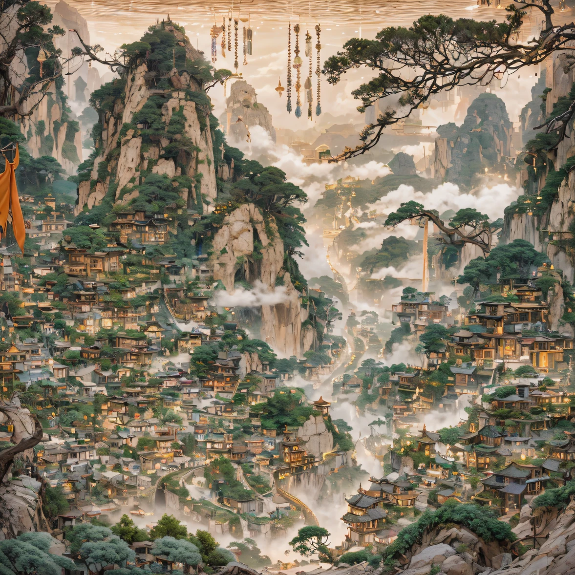 Fly into the fairy world, Chance encounter with Liu Hanshu, He saw in him his former self, It was decided to take him as an apprentice, Teach him how to protect himself, But because of the Tibetan star map, He established relationships with the Liu family and the Jade Sword Sect, It opens with the death of Liu Hanshu, Qin Yu embarked on the road of confrontation with a strong enemy, Working hard, Make yourself stronger, Stick to your own core path of justice, I also want to protect the people I care about, The three brothers took off, And embarked on a long journey to find a good brother, Qin Yu, Where are Xiao Hei and Hou Fei(canyons)Climb the streets(Doomsday Stream)eyes filled with angry,He clenched his fists,Rush up,Deliver a fatal blow to your opponent,full bodyesbian,Full Body Male Mage 32K(Masterpiece Canyon Ultra HD)Long flowing black hair,Campsite size,zydink, The wounded lined up in the streets(canyons)Climb the streets, The scene of the explosion(canyons), (Linen batik scarf), Angry fighting stance, looking at the ground, Batik linen bandana, Chinese python pattern long-sleeved garment, canyons(Abstract propylene splash:1.2), Dark clouds lightning background,Flour flies(realisticlying:1.4),Black color hair,Flour fluttering,rainbow background, A high resolution, the detail, RAW photogr, Sharp Re, Nikon D850 Film Stock Photo by Jefferies Lee 4 Kodak Portra 400 Camera F1.6 shots, Rich colors, ultra-realistic vivid textures, Dramatic lighting, Unreal Engine Art Station Trend, cinestir 800,Flowing black hair,(((Jungle Canyon)))The wounded lined up in the streets(vale)Climb the streets,Movie master real-time image quality