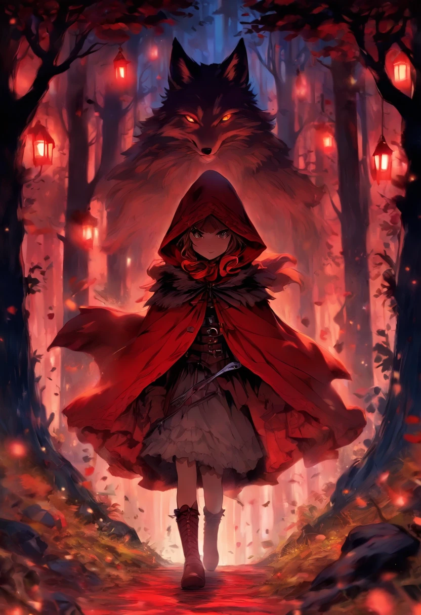 3 different variants of little red riding hood