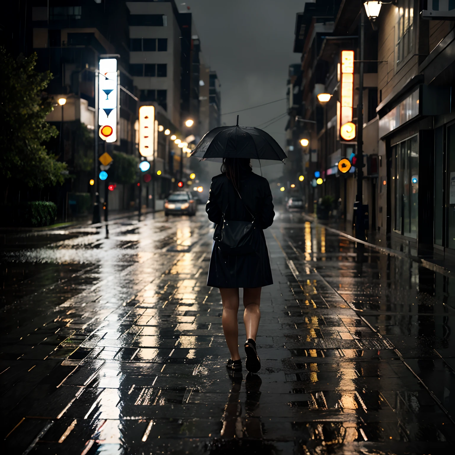 Rain in the rain.