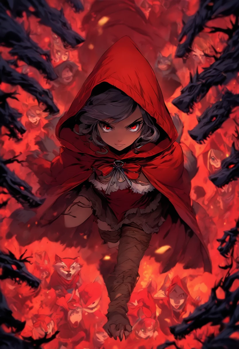 3 different variants of little red riding hood
