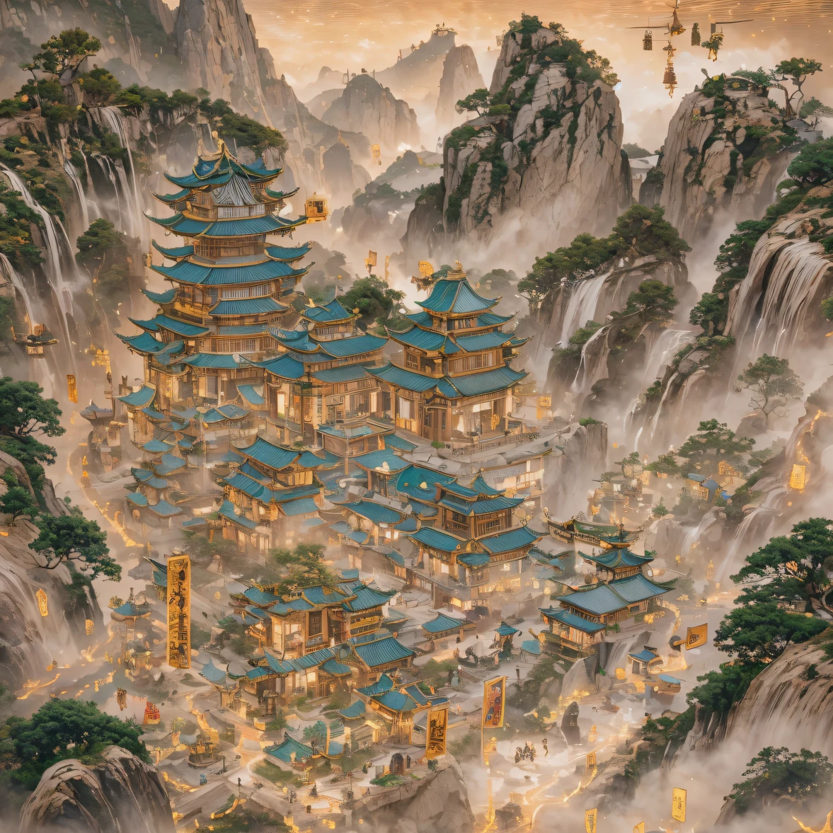 Fly into the fairy world, Chance encounter with Liu Hanshu, He saw in him his former self, It was decided to take him as an apprentice, Teach him how to protect himself, But because of the Tibetan star map, He established relationships with the Liu family and the Jade Sword Sect, It opens with the death of Liu Hanshu, Qin Yu embarked on the road of confrontation with a strong enemy, Working hard, Make yourself stronger, Stick to your own core path of justice, I also want to protect the people I care about, The three brothers took off, And embarked on a long journey to find a good brother, Qin Yu, Where are Xiao Hei and Hou Fei(dense fog)Climb the streets(Doomsday Stream)eyes filled with angry,He clenched his fists,Rush up,Deliver a fatal blow to your opponent,full bodyesbian,Full Body Male Mage 32K(Masterpiece Canyon Ultra HD)Long flowing black hair,Campsite size,zydink, The wounded lined up in the streets(canyons)Climb the streets, The scene of the explosion(canyons), (Linen batik scarf), Angry fighting stance, looking at the ground, Batik linen bandana, Chinese python pattern long-sleeved garment, canyons(Abstract propylene splash:1.2), Dark clouds lightning background,Sprinkle with gold dust(realisticlying:1.4),Black color hair,Flour fluttering,rainbow background, A high resolution, the detail, RAW photogr, Sharp Re, Nikon D850 Film Stock Photo by Jefferies Lee 4 Kodak Portra 400 Camera F1.6 shots, Rich colors, ultra-realistic vivid textures, Dramatic lighting, Unreal Engine Art Station Trend, cinestir 800,Flowing black hair,(((Jungle Canyon)))The wounded lined up in the streets(vale)Climb the streets,Movie master real-time image quality