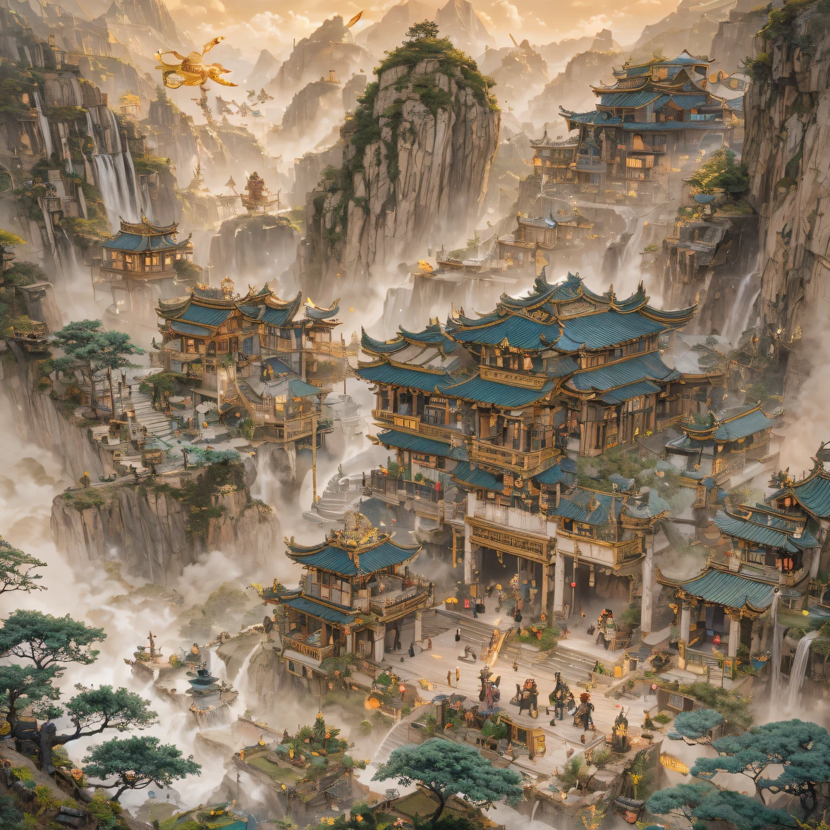 Fly into the fairy world, Chance encounter with Liu Hanshu, He saw in him his former self, It was decided to take him as an apprentice, Teach him how to protect himself, But because of the Tibetan star map, He established relationships with the Liu family and the Jade Sword Sect, It opens with the death of Liu Hanshu, Qin Yu embarked on the road of confrontation with a strong enemy, Working hard, Make yourself stronger, Stick to your own core path of justice, I also want to protect the people I care about, The three brothers took off, And embarked on a long journey to find a good brother, Qin Yu, Where are Xiao Hei and Hou Fei(dense fog)Climb the streets(Doomsday Stream)eyes filled with angry,He clenched his fists,Rush up,Deliver a fatal blow to your opponent,full bodyesbian,Full Body Male Mage 32K(Masterpiece Canyon Ultra HD)Long flowing black hair,Campsite size,zydink, The wounded lined up in the streets(canyons)Climb the streets, The scene of the explosion(canyons), (Linen batik scarf), Angry fighting stance, looking at the ground, Batik linen bandana, Chinese python pattern long-sleeved garment, canyons(Abstract propylene splash:1.2), Dark clouds lightning background,Sprinkle with gold dust(realisticlying:1.4),Black color hair,Flour fluttering,rainbow background, A high resolution, the detail, RAW photogr, Sharp Re, Nikon D850 Film Stock Photo by Jefferies Lee 4 Kodak Portra 400 Camera F1.6 shots, Rich colors, ultra-realistic vivid textures, Dramatic lighting, Unreal Engine Art Station Trend, cinestir 800,Flowing black hair,(((Jungle Canyon)))The wounded lined up in the streets(vale)Climb the streets,Movie master real-time image quality
