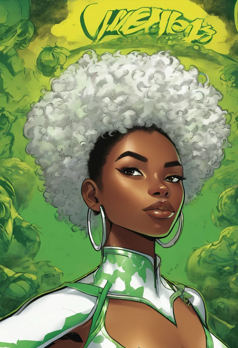 ((Marijuana)), weed, (((Afrofuturism))), Orisha, Garnet, ((black square afro)), lips, sunglasses, navel , standing, hands on hips, close up,
GaSut, cropped chest armor with star, multicolored bodysuit, elbow gloves,
outer space, stars, dark corners, retro,
(insanely detailed, beautiful detailed face, masterpiece, beautiful detailed eyes, best quality)