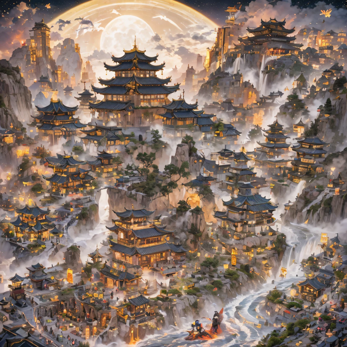 Fly into the fairy world, Chance encounter with Liu Hanshu, He saw in him his former self, It was decided to take him as an apprentice, Teach him how to protect himself, But because of the Tibetan star map, He established relationships with the Liu family and the Jade Sword Sect, It opens with the death of Liu Hanshu, Qin Yu embarked on the road of confrontation with a strong enemy, Working hard, Make yourself stronger, Stick to your own core path of justice, I also want to protect the people I care about, The three brothers took off, And embarked on a long journey to find a good brother, Qin Yu, Where are Xiao Hei and Hou Fei(dense fog)Climb the streets(Doomsday Stream)eyes filled with angry,He clenched his fists,Rush up,Deliver a fatal blow to your opponent,full bodyesbian,Full Body Male Mage 32K(Masterpiece Canyon Ultra HD)Long flowing black hair,Campsite size,zydink, The wounded lined up in the streets(canyons)Climb the streets, The scene of the explosion(canyons), (Linen batik scarf), Angry fighting stance, looking at the ground, Batik linen bandana, Chinese python pattern long-sleeved garment, canyons(Abstract propylene splash:1.2), Dark clouds lightning background,Sprinkle with gold dust(realisticlying:1.4),Black color hair,Flour fluttering,rainbow background, A high resolution, the detail, RAW photogr, Sharp Re, Nikon D850 Film Stock Photo by Jefferies Lee 4 Kodak Portra 400 Camera F1.6 shots, Rich colors, ultra-realistic vivid textures, Dramatic lighting, Unreal Engine Art Station Trend, cinestir 800,Flowing black hair,(((Jungle Canyon)))The wounded lined up in the streets(vale)Climb the streets,Movie master real-time image quality