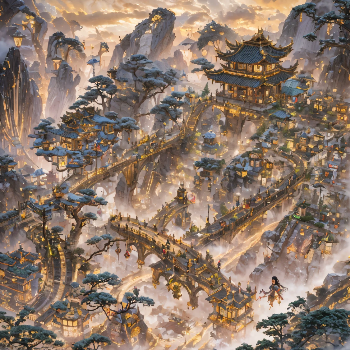 Fly into the fairy world, Chance encounter with Liu Hanshu, He saw in him his former self, It was decided to take him as an apprentice, Teach him how to protect himself, But because of the Tibetan star map, He established relationships with the Liu family and the Jade Sword Sect, It opens with the death of Liu Hanshu, Qin Yu embarked on the road of confrontation with a strong enemy, Working hard, Make yourself stronger, Stick to your own core path of justice, I also want to protect the people I care about, The three brothers took off, And embarked on a long journey to find a good brother, Qin Yu, Where are Xiao Hei and Hou Fei(dense fog)Climb the streets(Doomsday Stream)eyes filled with angry,He clenched his fists,Rush up,Deliver a fatal blow to your opponent,full bodyesbian,Full Body Male Mage 32K(Masterpiece Canyon Ultra HD)Long flowing black hair,Campsite size,zydink, The wounded lined up in the streets(canyons)Climb the streets, The scene of the explosion(canyons), (Linen batik scarf), Angry fighting stance, looking at the ground, Batik linen bandana, Chinese python pattern long-sleeved garment, canyons(Abstract propylene splash:1.2), Dark clouds lightning background,Sprinkle with gold dust(realisticlying:1.4),Black color hair,Flour fluttering,rainbow background, A high resolution, the detail, RAW photogr, Sharp Re, Nikon D850 Film Stock Photo by Jefferies Lee 4 Kodak Portra 400 Camera F1.6 shots, Rich colors, ultra-realistic vivid textures, Dramatic lighting, Unreal Engine Art Station Trend, cinestir 800,Flowing black hair,(((Jungle Canyon)))The wounded lined up in the streets(vale)Climb the streets,Movie master real-time image quality