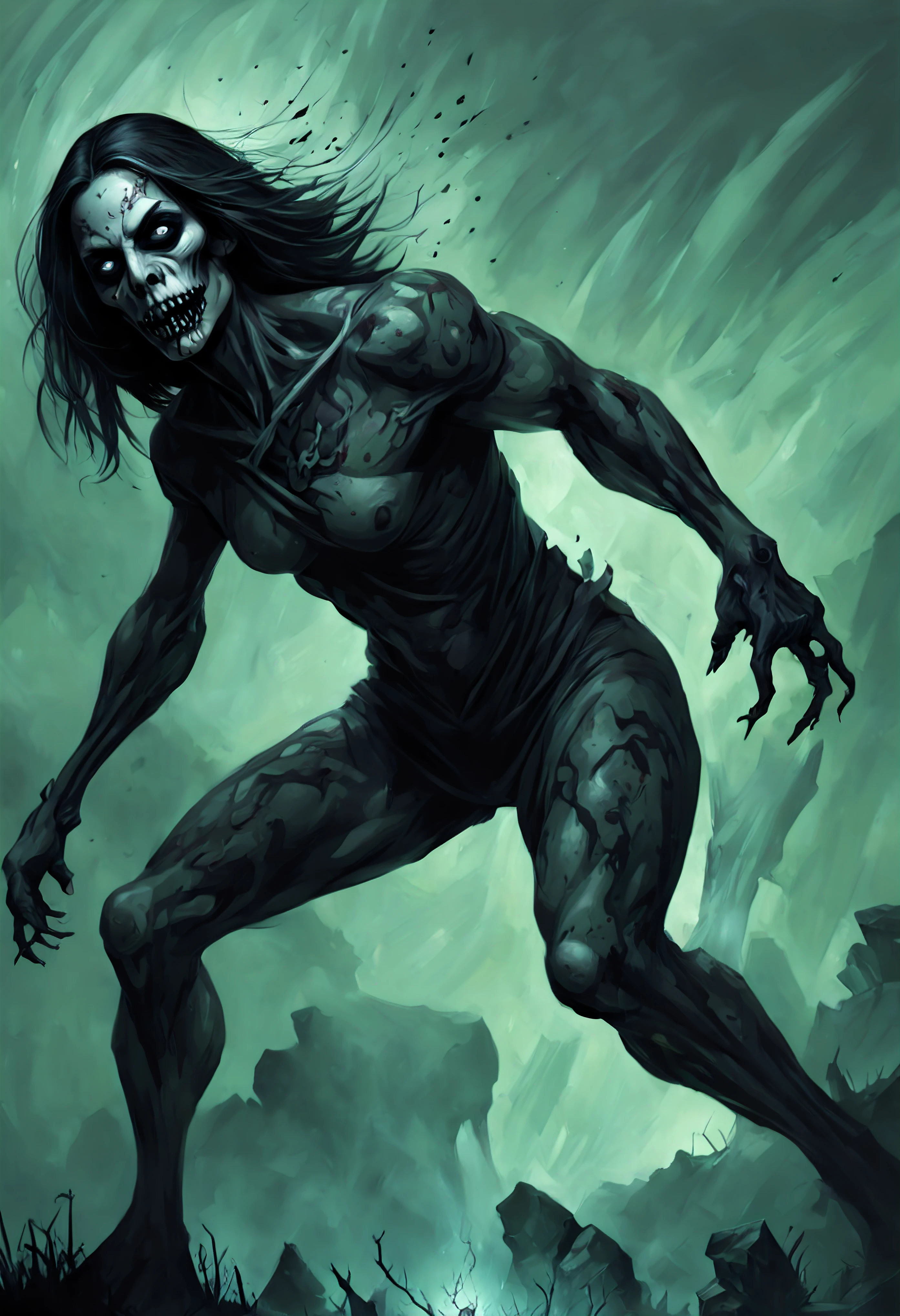 Naked Necromancy, Female Supervillain. Have magical abilities or have powers that manipulating the dead, total undressed, death, the death-force and/or souls for good (i.e., resurrecting the dead), evil (in various ways), or neither. They can also communicate with the deceased – either by summoning their spirit as an apparition or raising them bodily – for the purpose of divination, imparting the means to foretell future events or discover hidden knowledge. This is most frequently depicted as being able to resurrect the dead to varying to degrees, from shambling corpses to conscious zombies to even complete Resurrection. More powerful users and directly convert the living into the undead, allowing them to bypass conventional durability by turning an opponent into a mindless zombie at the user's control.