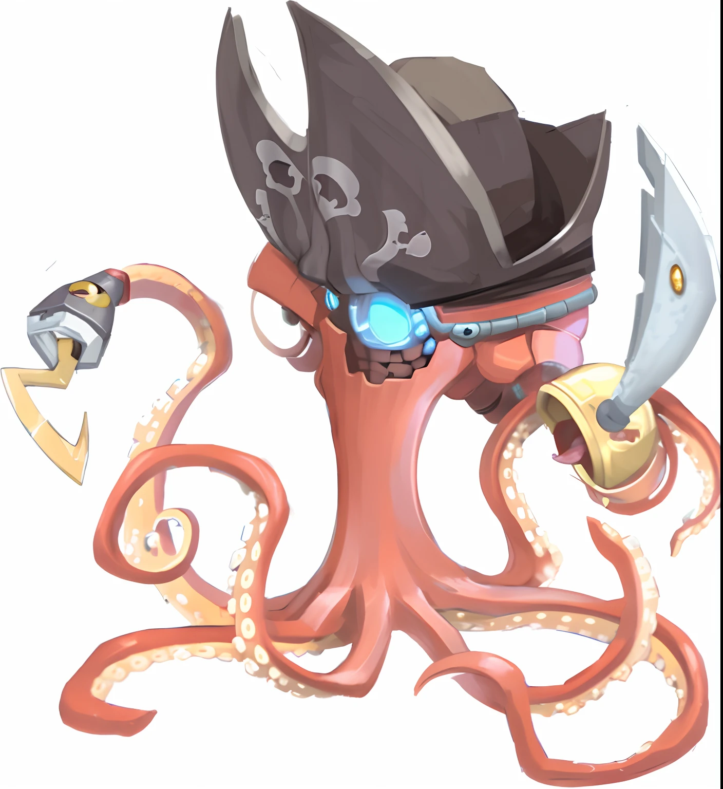 Pirate Octopus Mecha Technology