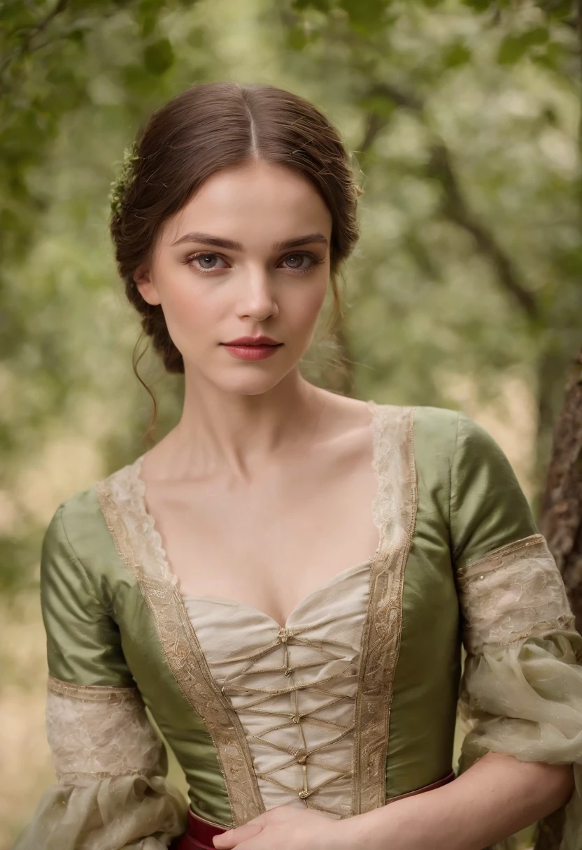 (((uma ferida avermelhada profunda atravessa sua bochecha esquerda))) tez justa, mulher em torno de 19 anos, cabelos brancos naturais, olhos verdes distintos, vestindo kohl, slender and graceful, Beautiful, luz de velas em um ambiente medieval, Ultra sharp focus, tiro realista, roupas femininas medievais, cores tetradicas (cicatriz:1.4)