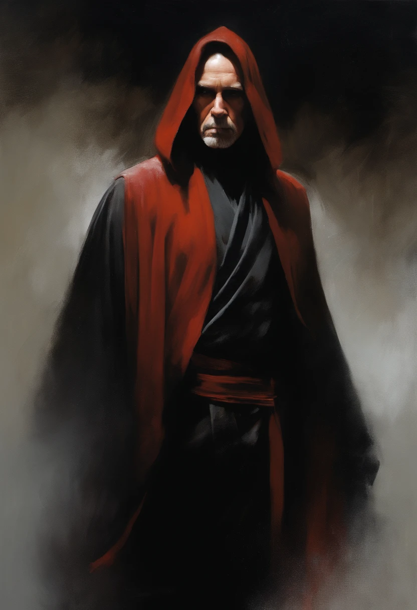 A Star Wars’s Jedi Grandmaster in the style of Mark Demsteader