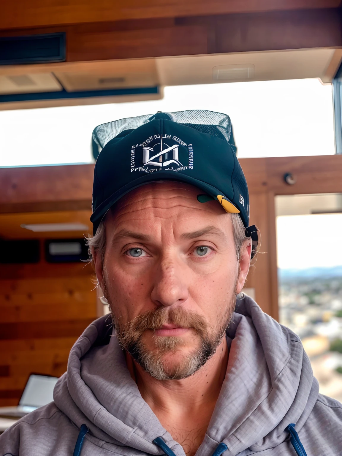 there is a man with a beard and a hoodie on, photo of a 50-year-old white man, taken in the early 2020s, 45 years old men, he is about 60 years old, he is about 6 0 years old, he is about 5 0 years old, he is about 50 years old