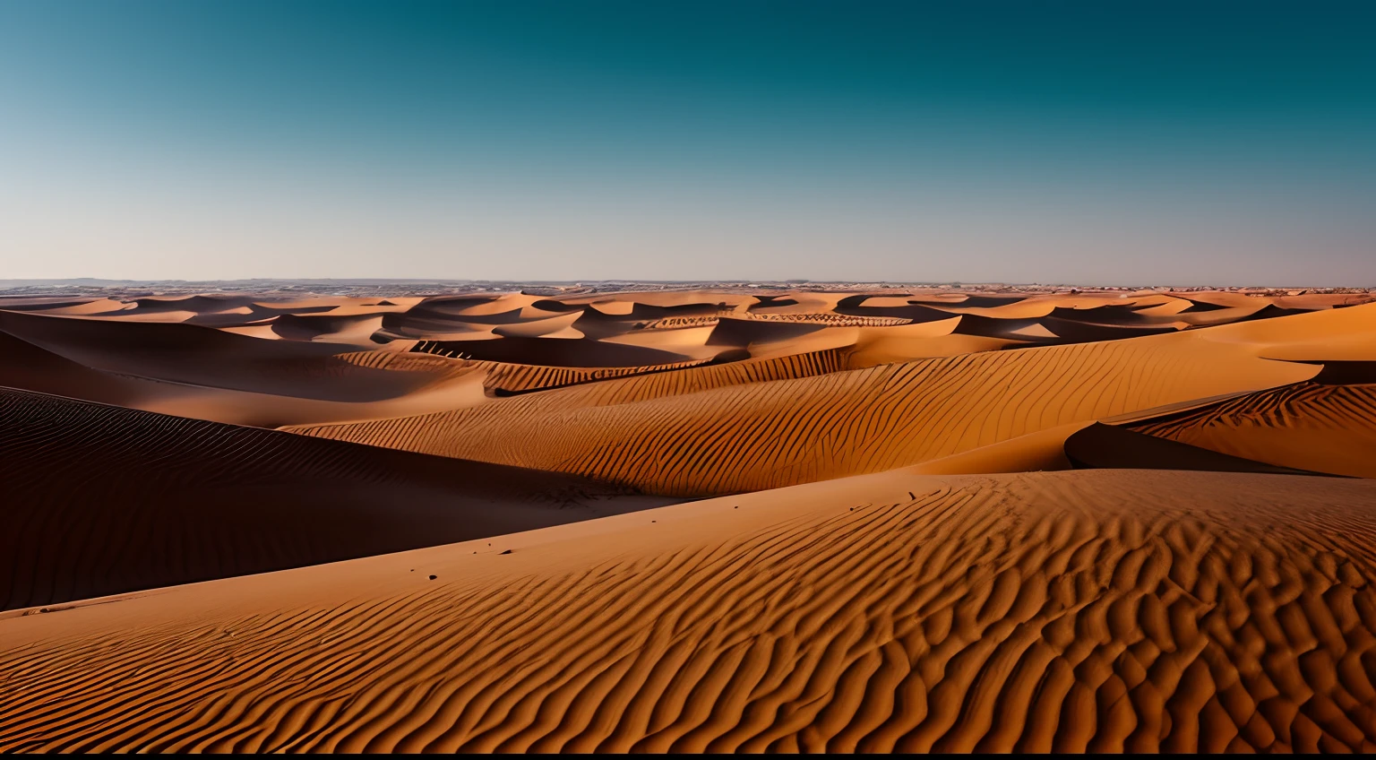 Beautiful landscape of the Sahara Desert, photography inspired by the style of Ken Duncan well known as the pioneer of landscape, in making use of dodging and burning to edit a landscape image.