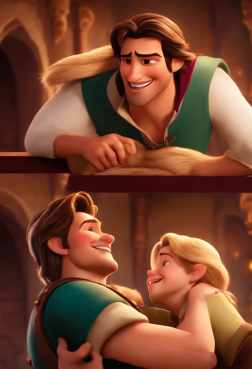 Flynn Rider getting tickled