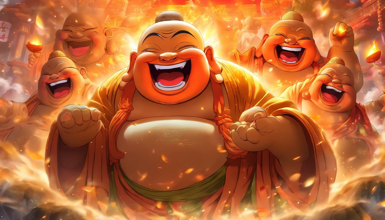 Three Laughing buddha