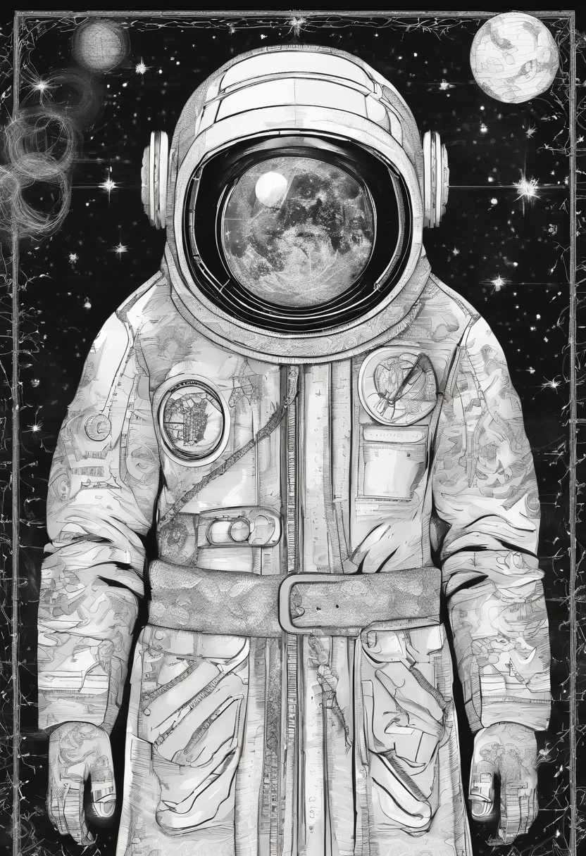 Scientists in science coats turn their backs to us,looking at the stars,hard core,Technologie,Red monochrome,USSR Poster,urss,Communism