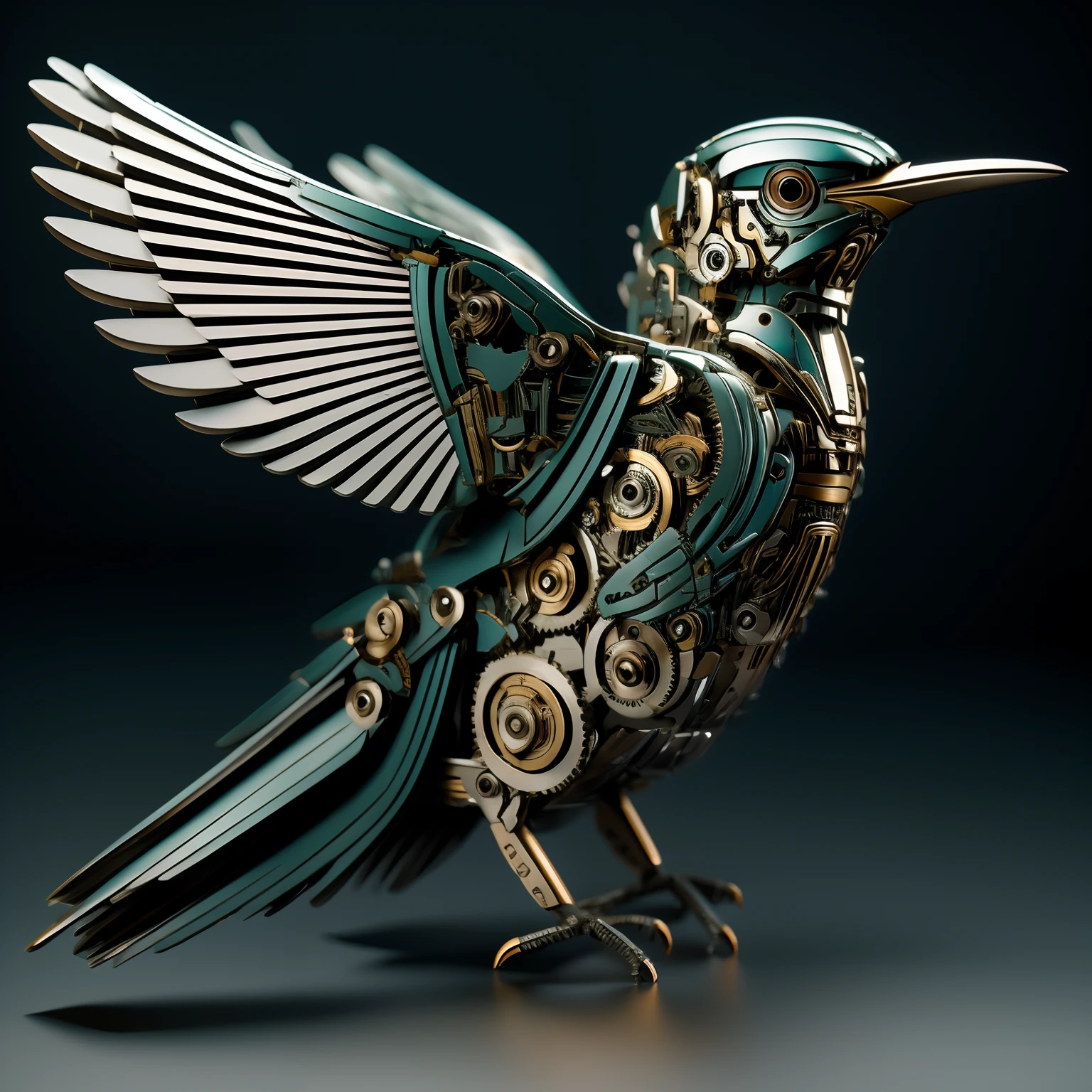 A mechanical bird,the detail
