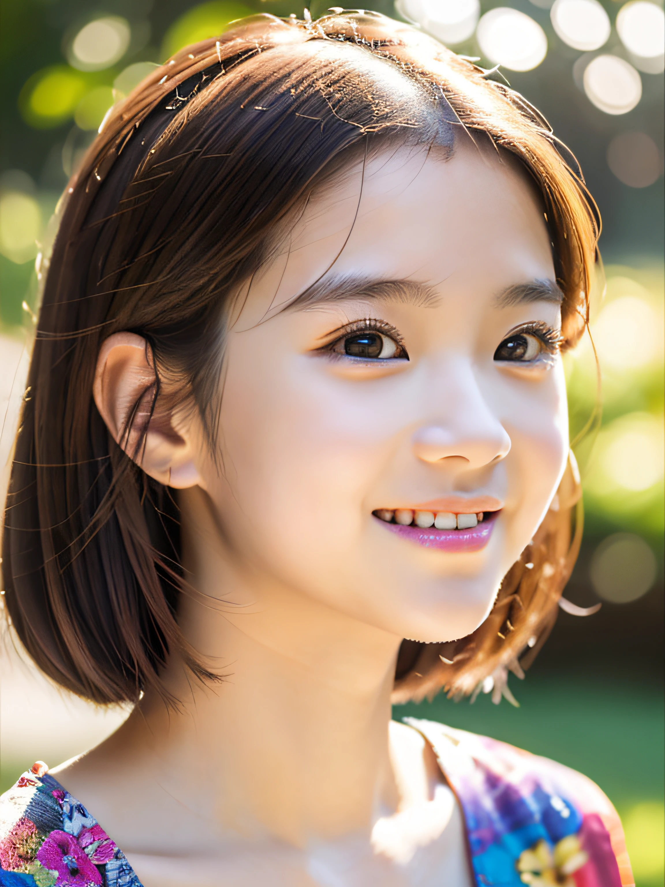 ((1 amazingly cute little girl, 3 years old, playing in the park)), look at viewer, very cute and babyish face, detailed eye, black hair, very cute smile, pink cute dress, dynamic pose, (BEST QUALITY, MASTERPIECE, ULTRA HIGH RESOLUTION, (PHOTOREALISTIC:1.4), RAW PHOTO, 8K)