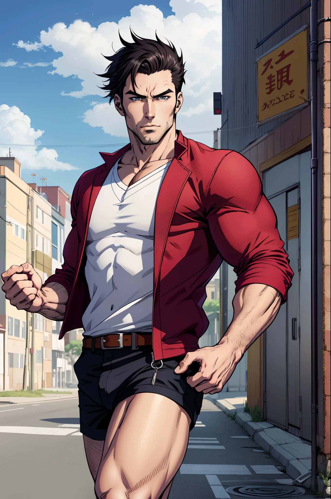 Anime style、Handsome Man